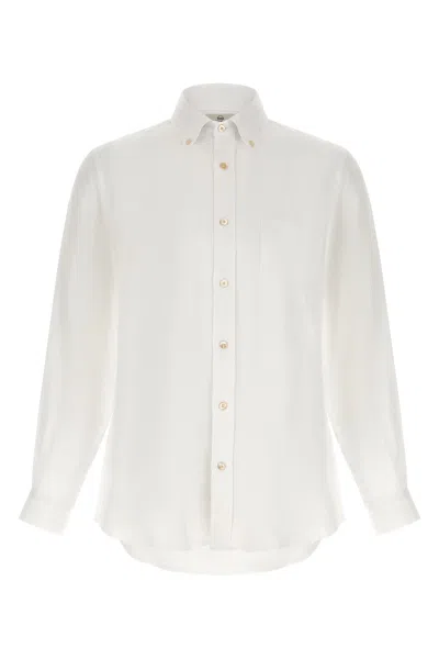 Riviera Project Linen Shirt In White