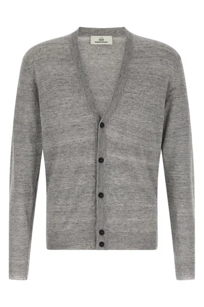 Riviera Project 'lino Seta' Cardigan In Gray