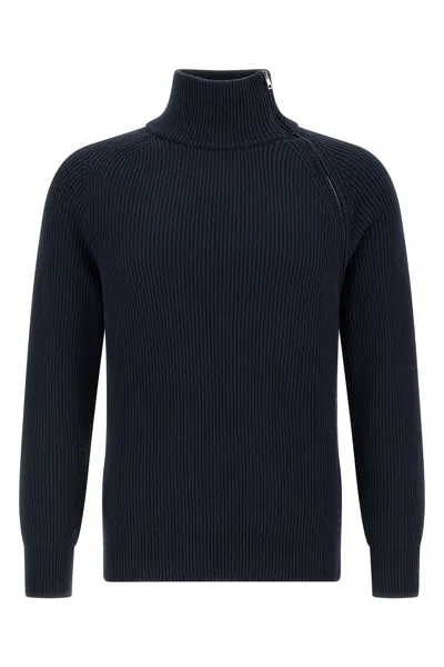Riviera Project Maglione 'zip' In Blue