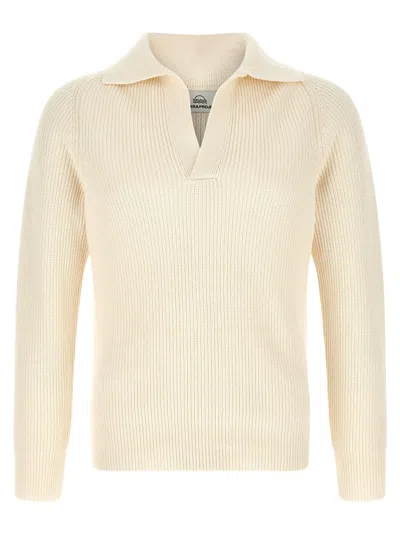 Riviera Project Men's Polo Sweater In White