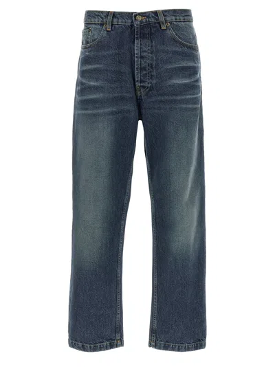 Riviera Project Stone Washed Jeans In Blue