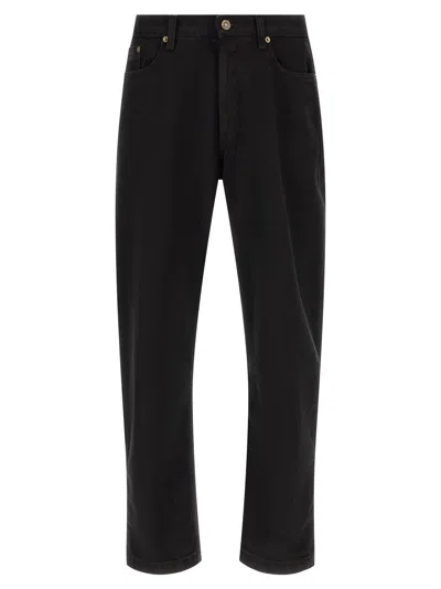 Riviera Project Tapered Leg Jeans In Black