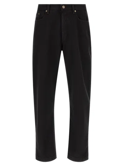 Riviera Project Tapered Leg Jeans In Black
