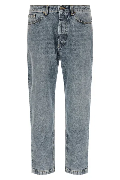 Riviera Project Tapered Leg Jeans In Blue