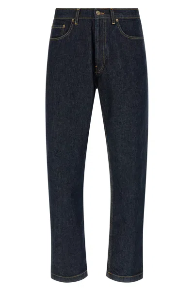 Riviera Project Tapered Leg Jeans In Blue