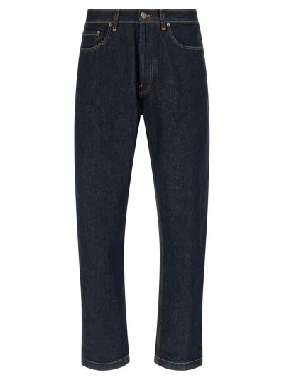 Riviera Project Tapered Leg Jeans In Blue