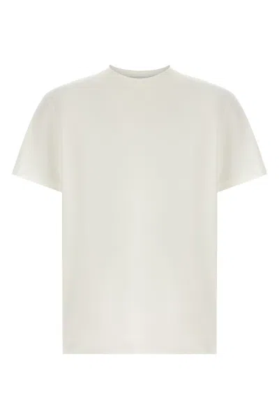 Riviera Project T-shirt With Classic Crewneck In Bianco