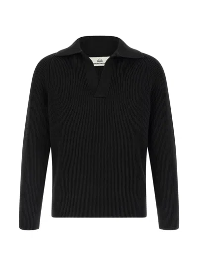 Riviera® Ribbed Polo Sweater In Black
