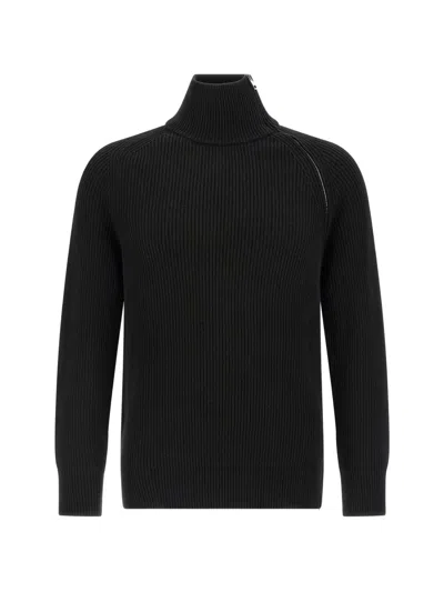 Riviera® Ribbed Zip Sweater In Black