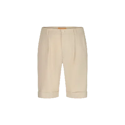 Rivieras Beige Cuffed Shorts In Neutral