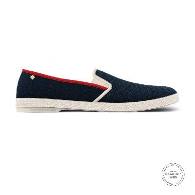 Rivieras Classic Canvas & Mesh Slip-on Loafer In Blue