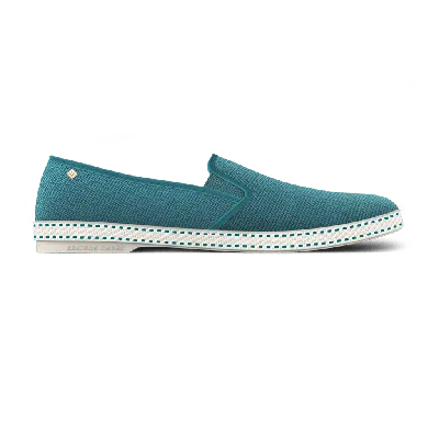 Rivieras Classic Cotton Canvas Slip-on Loafer In Green