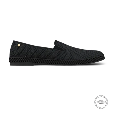Rivieras Classic Mesh Slip-on Loafer In Black