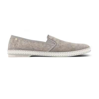 Rivieras Classic Suede Slip-on Loafer In Gray