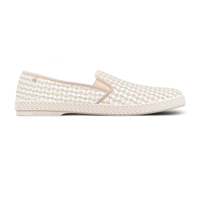 Rivieras Classic Woven Cotton Slip-on Loafer In Multi