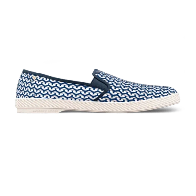 Rivieras Classic Woven Cotton Slip-on Loafer In Multi