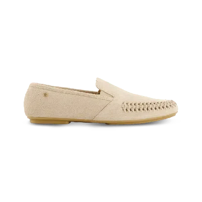 Rivieras Jazz Suede Slip-on Moccasin In Neutral