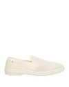 Rivieras Man Espadrilles Cream Size 9 Textile Fibers In Neutral