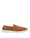 Rivieras Man Espadrilles Tan Size 9 Leather In Brown