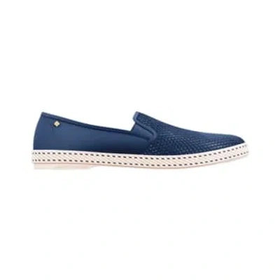 Rivieras Slip Canvas Mesh Recycled Bleu In Blue