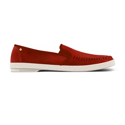 Rivieras Women's Classic Braided Red Suede In Brown