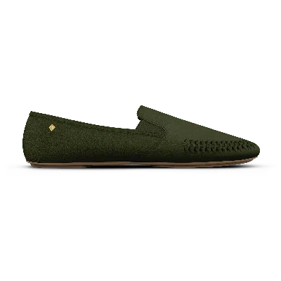 Rivieras Women's Green Jazz Braided Khaki Suede