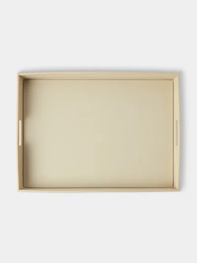 Riviere Barcelona Water-resistant Leather Tray (24.5in/62cm) In Neutral