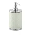 Riviere Leather Alghero Diamonds Soap Dispenser In Green