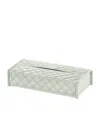 Riviere Leather Elba Diamonds Tissue Box In Green