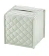 Riviere Leather Square Elba Diamonds Tissue Box