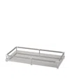 Riviere Leather-trim Lacquered Tray In Grey
