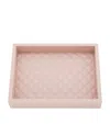 Riviere Quilted Leather Tray In Pink