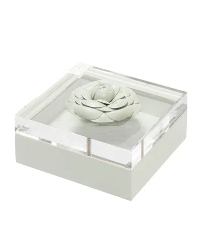 Riviere Small Quilted Febe Diamonds Box In Green