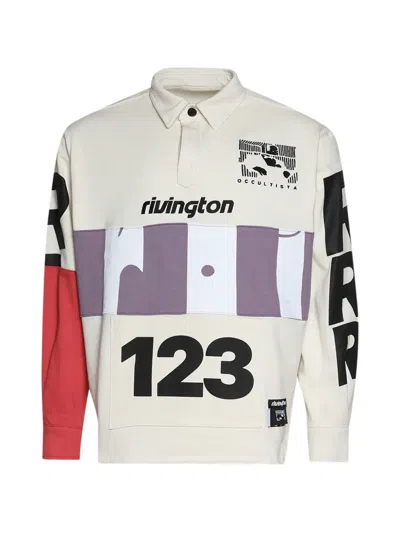 Rivington Roi Rebis Apocrypha Rugby Long-sleeved Shirt In White