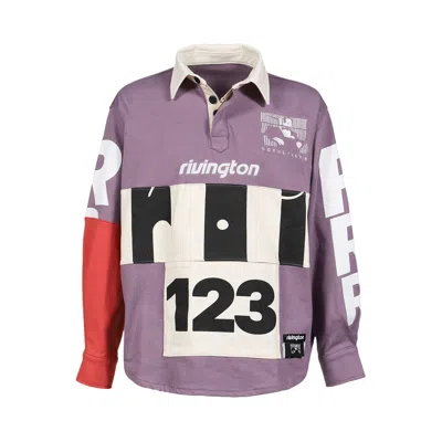 Pre-owned Rivington Roi Rebis Apocrypha Rugby Top 'purple' | Men's Size L