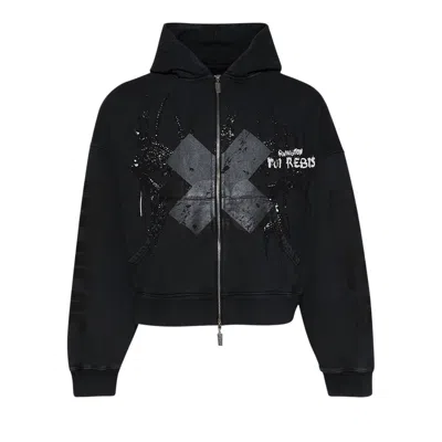 Pre-owned Rivington Roi Rebis Bad Eyes Cva Zip Hoodie 'heiro Black' | Men's Size Xl