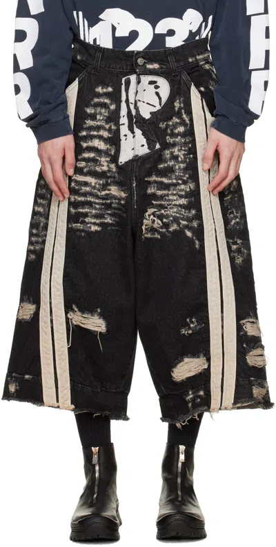 Rivington Roi Rebis Black Heiro Denim Shorts