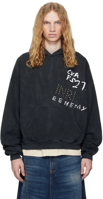 Rivington Roi Rebis Black Iniri Cva Hoodie In Mechanic Black