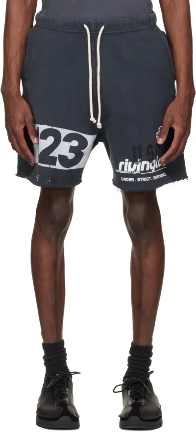 Rivington Roi Rebis Black Membership Uso Shorts In Gray