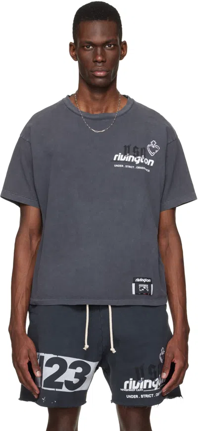 Rivington Roi Rebis Black Membership Uso T-shirt In Gray