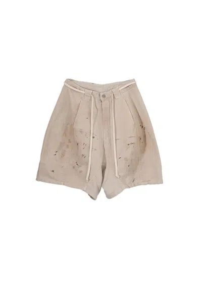Rivington Roi Rebis Corduroy Pontius Shorts In Neutral