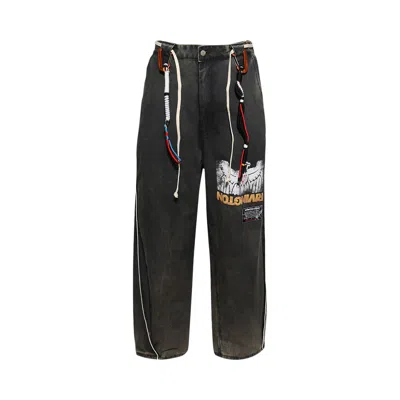 Pre-owned Rivington Roi Rebis Father Working Man Pant 'alma Rosa' | Black | Men's Size 34