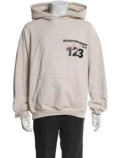 Pre-owned Rivington Roi Rebis Graphic Print Crew Neck Hoodie In Neutral