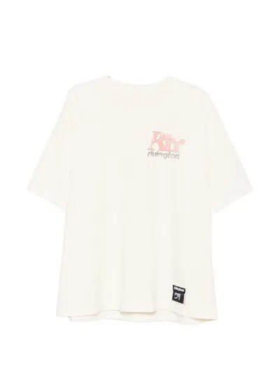 Rivington Roi Rebis Graphic-print Logo-patch T-shirt In Neutral