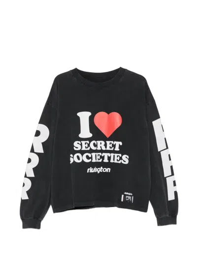 Rivington Roi Rebis Graphic-print Long-sleeve T-shirt In Black