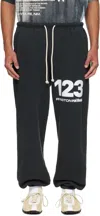 Rivington Roi Rebis Gray Metanoia Uso Sweatpants In Black