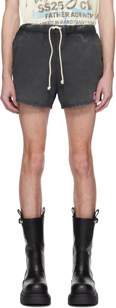 Rivington Roi Rebis Gray Uso Spinther Shorts In Charcoal