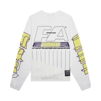 Pre-owned Rivington Roi Rebis His Own Racing Long-sleeve Tee 'optic White' | Men's Size S