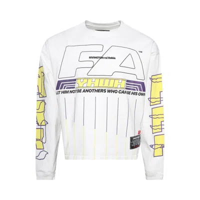 Pre-owned Rivington Roi Rebis His Own Racing Long-sleeve Tee 'optic White' | Men's Size Xl