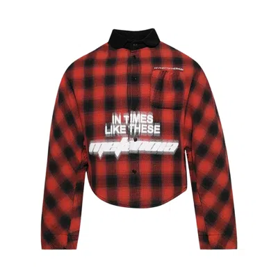 Pre-owned Rivington Roi Rebis In Times Like These Abraxas 'red Plaid' | Men's Size Xl